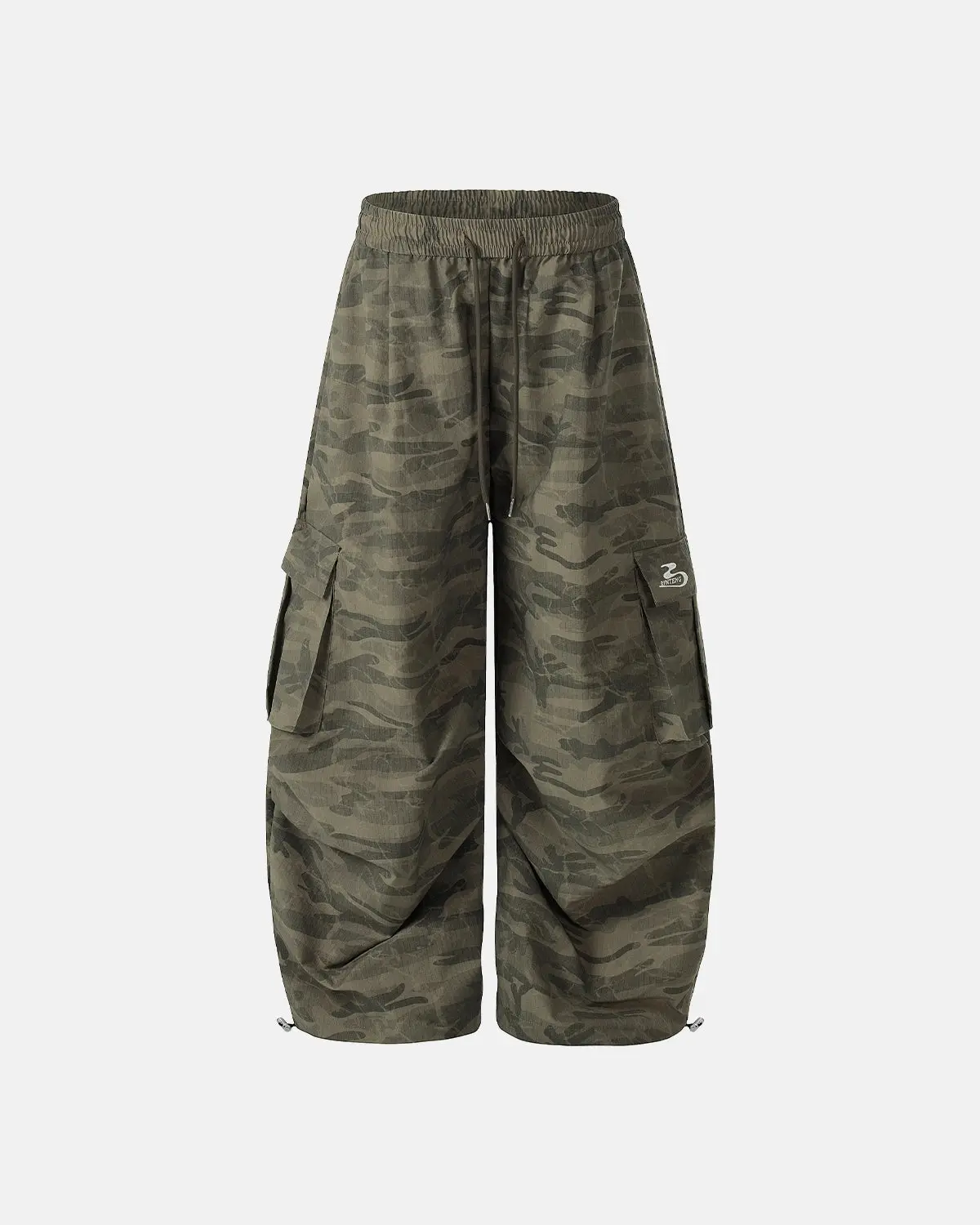 Camouflage Cargo Barrel Pants | Inflation Streetwear - Image 2