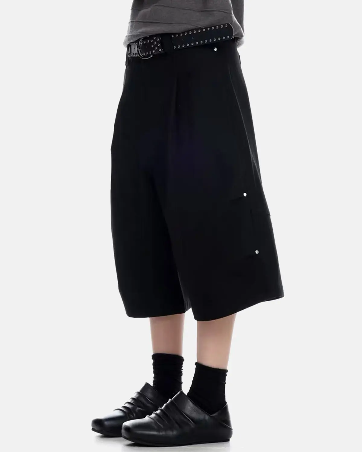 Pleated Cinch Back Tailored Shorts | Inflation Streetwear - Image 6