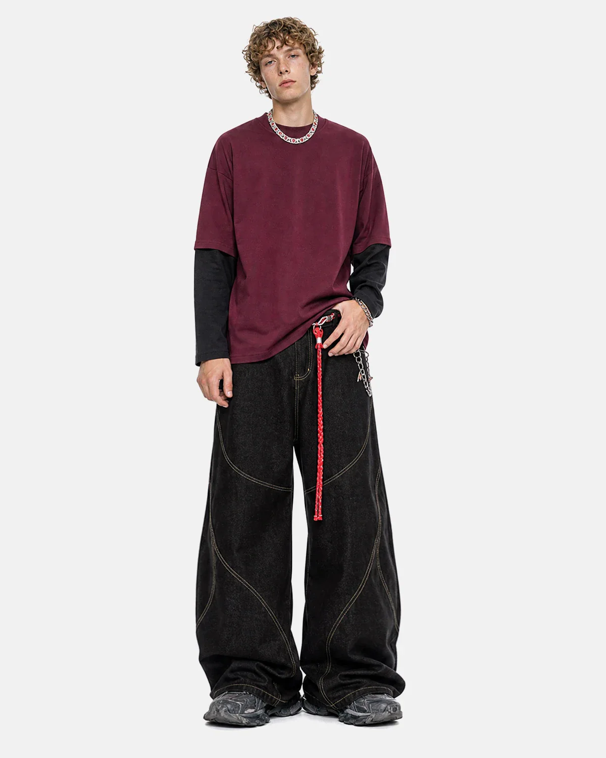Color Block Long Sleeve Tees | Inflation Streetwear - Image 3
