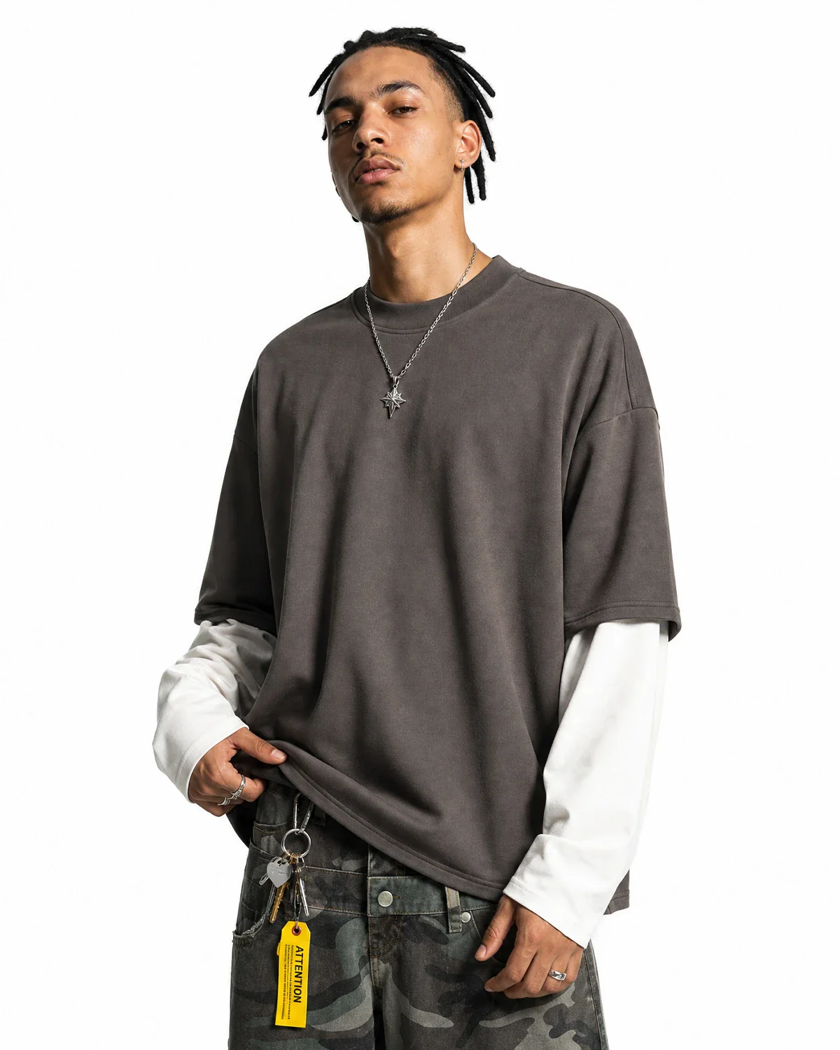 Color Block Long Sleeve Tees | Inflation Streetwear - Image 5