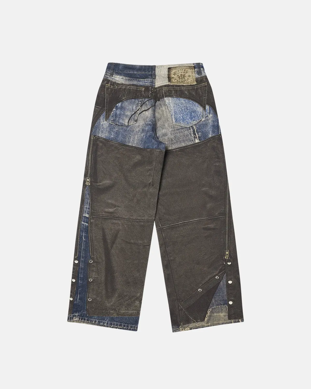 Colorblock Digital Printing Cotton Jeans | Inflation Streetwear - Image 4