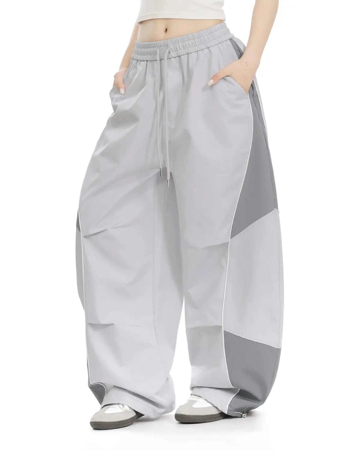 Contrast Panel Baggy Track Pants | Inflation Streetwear - Image 3