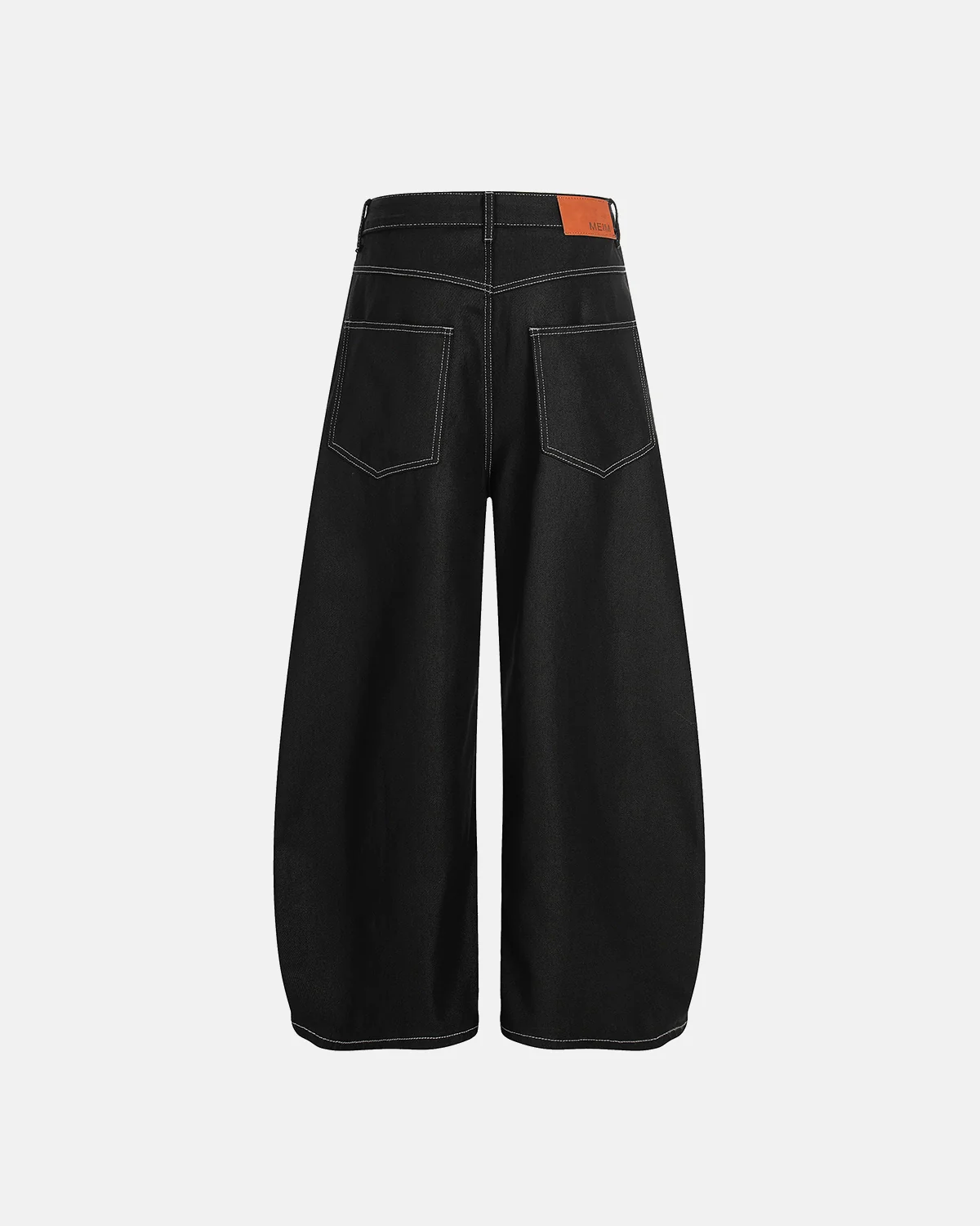 Contrast Stitch Baggy Barrel  Jeans | Inflation Streetwear - Image 7