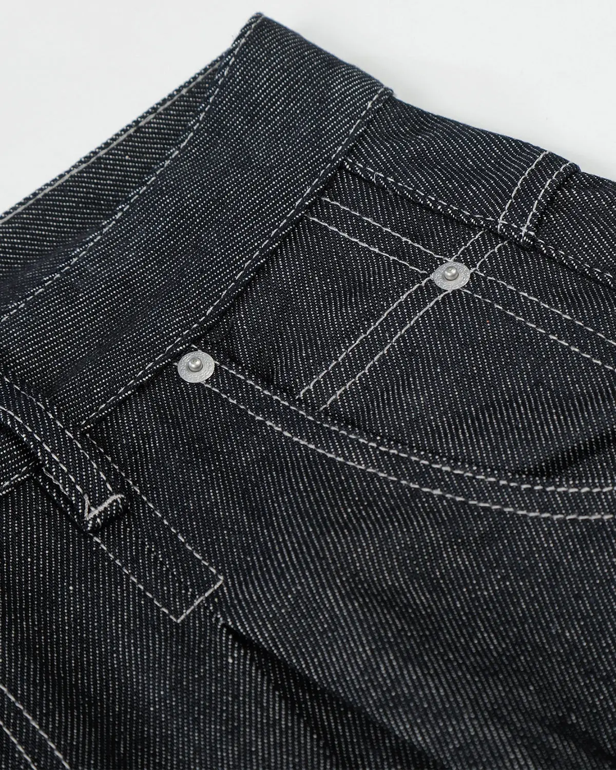 Contrast Stitching Raw Baggy Jeans | Inflation Streetwear - Image 7