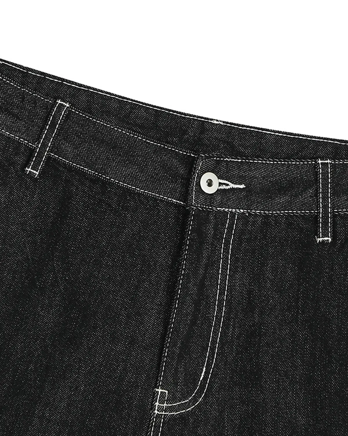 Contrast Stitching Raw Cargo Jorts | Inflation Streetwear - Image 10