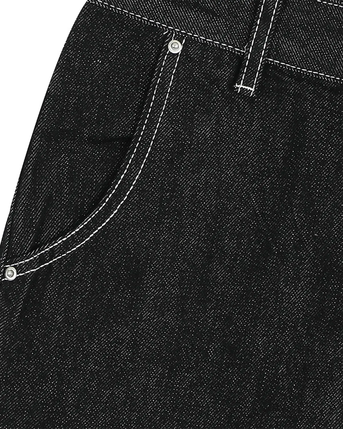 Contrast Stitching Raw Cargo Jorts | Inflation Streetwear - Image 6