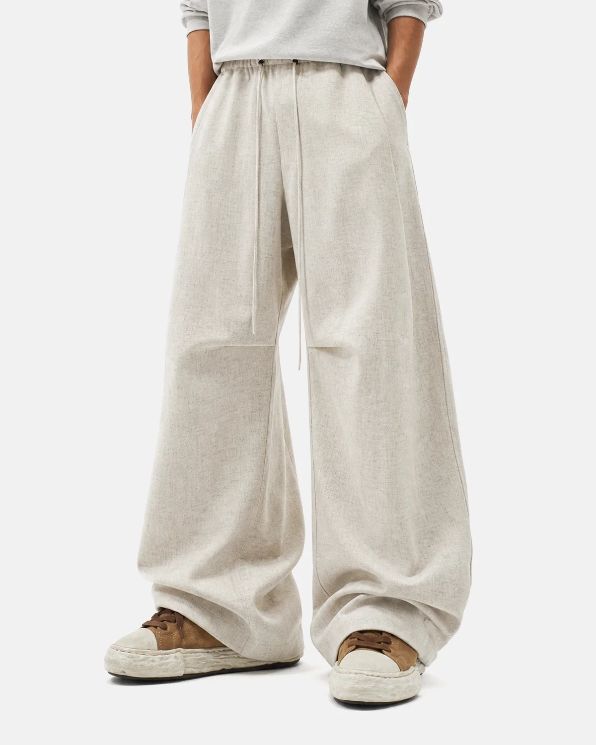 Cotton Linen Wide-leg Pants | Inflation Streetwear - Image 3