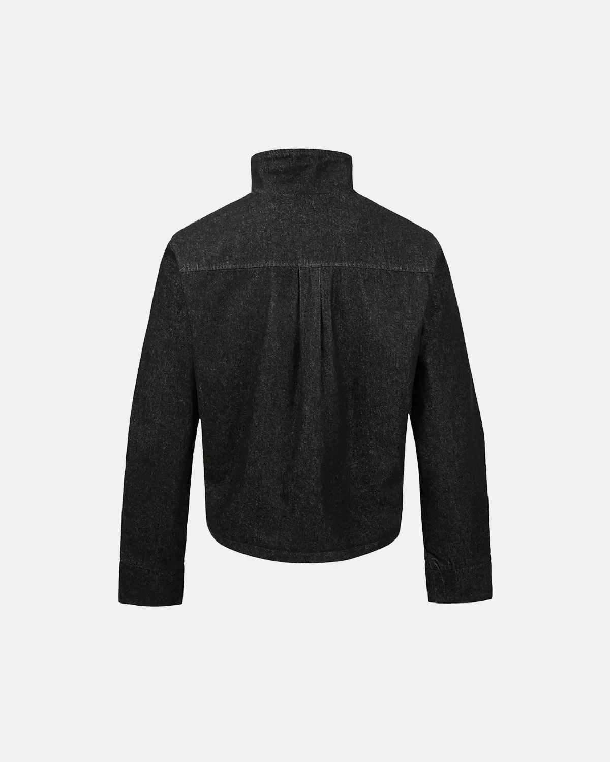 Cropped Asymmetric Button Denim Jacket | Inflation Streetwear - Image 8