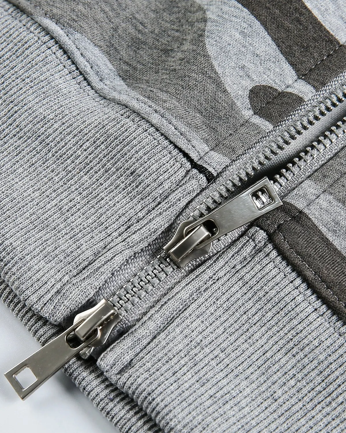 Cropped Camouflage Zip Up Hoodie | Inflation Streetwear - Image 4