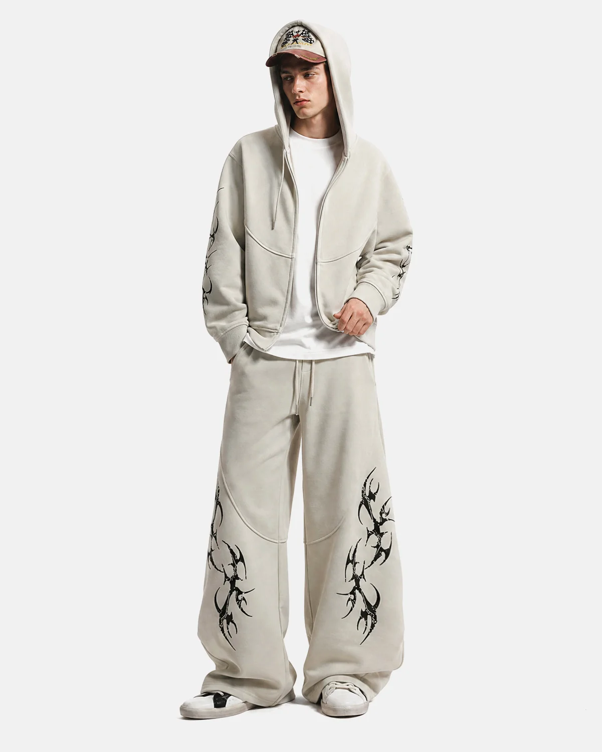 Thorn Graphic Barrel Baggy Sweatpants | Inflation Streetwear - Image 6