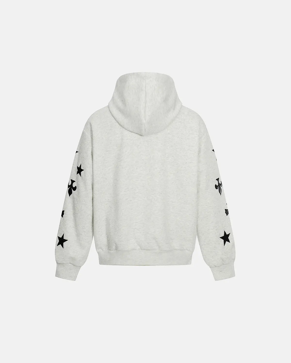 Cross PU Patch Embroidery Zip Up Hoodies | Inflation Streetwear - Image 2