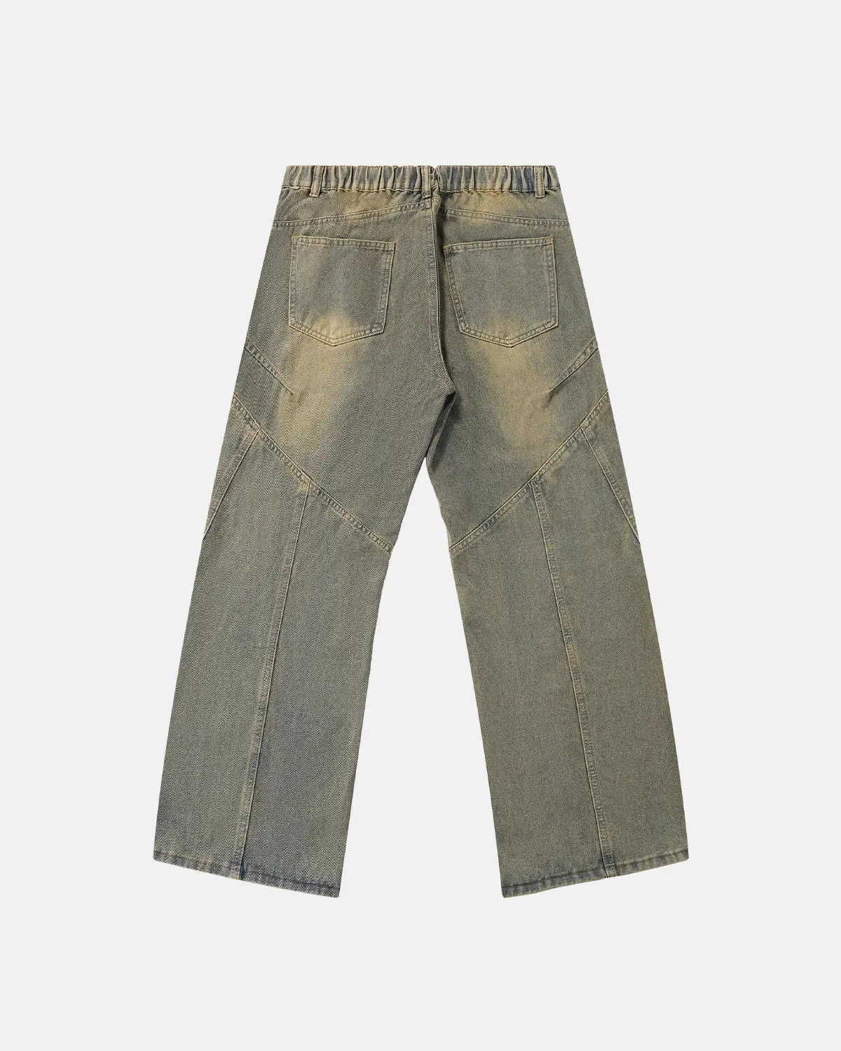 Curved Panel Straight-Leg Jeans | Inflation Streetwear - Image 2