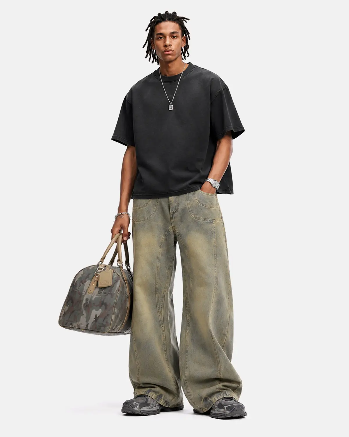 Curved Panel Straight-Leg Jeans | Inflation Streetwear - Image 4