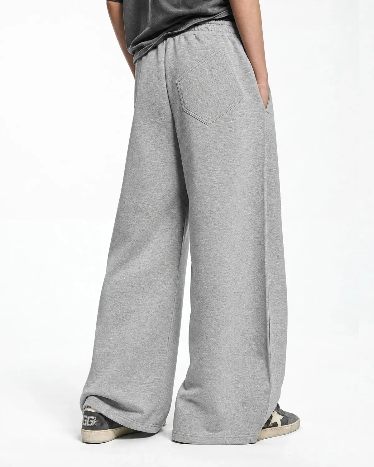 Curved Wide-Leg Sweatpants | Inflation Streetwear - Image 4