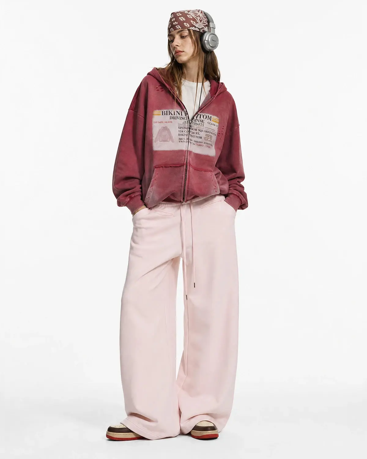 Curved Wide-Leg Sweatpants | Inflation Streetwear - Image 7