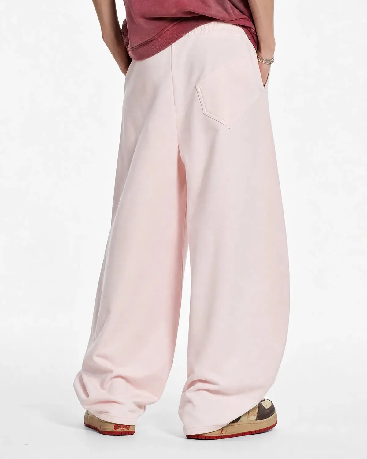 Curved Wide-Leg Sweatpants | Inflation Streetwear - Image 8