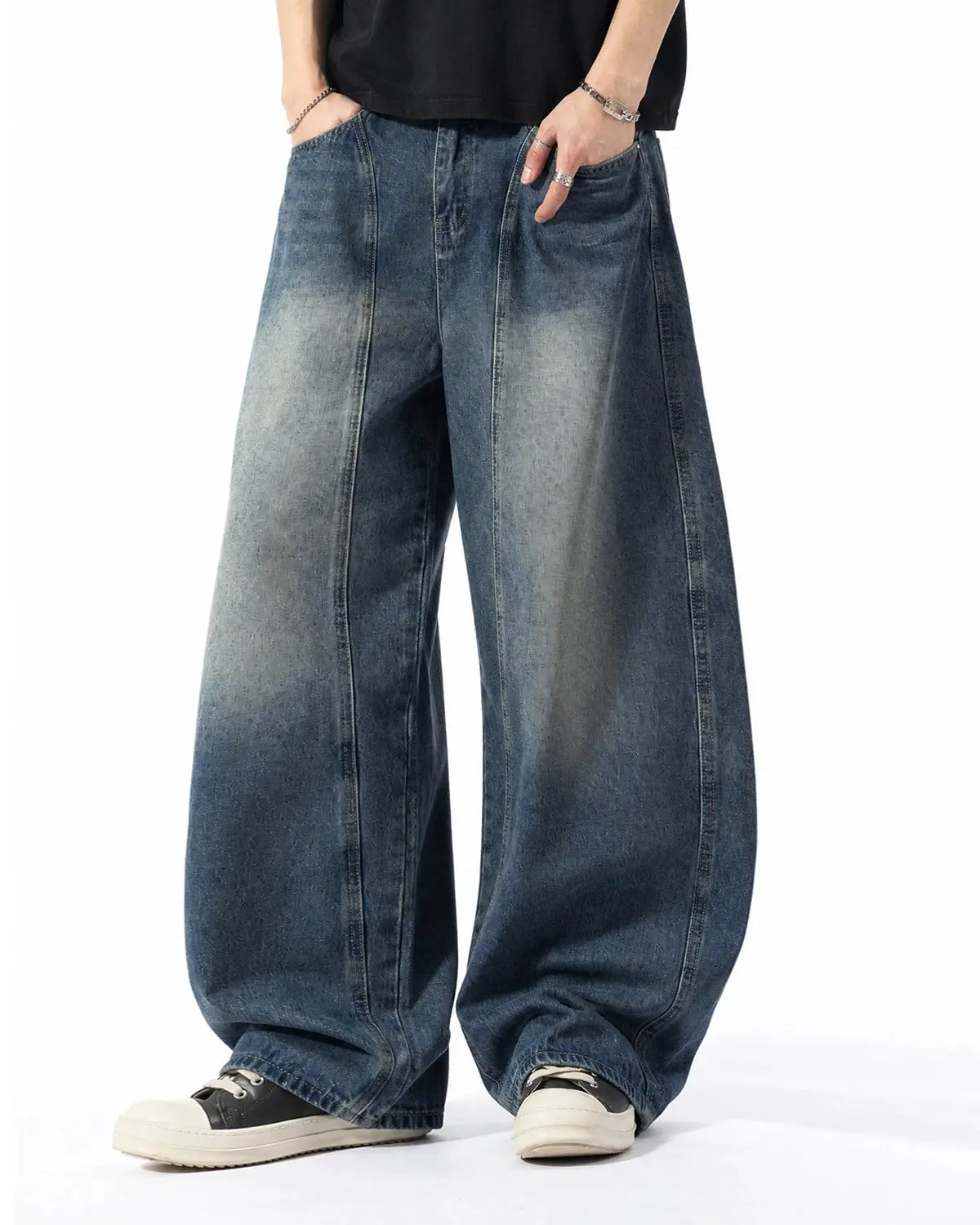 Deconstructed Barrel Jeans | Inflation Streetwear - Image 2