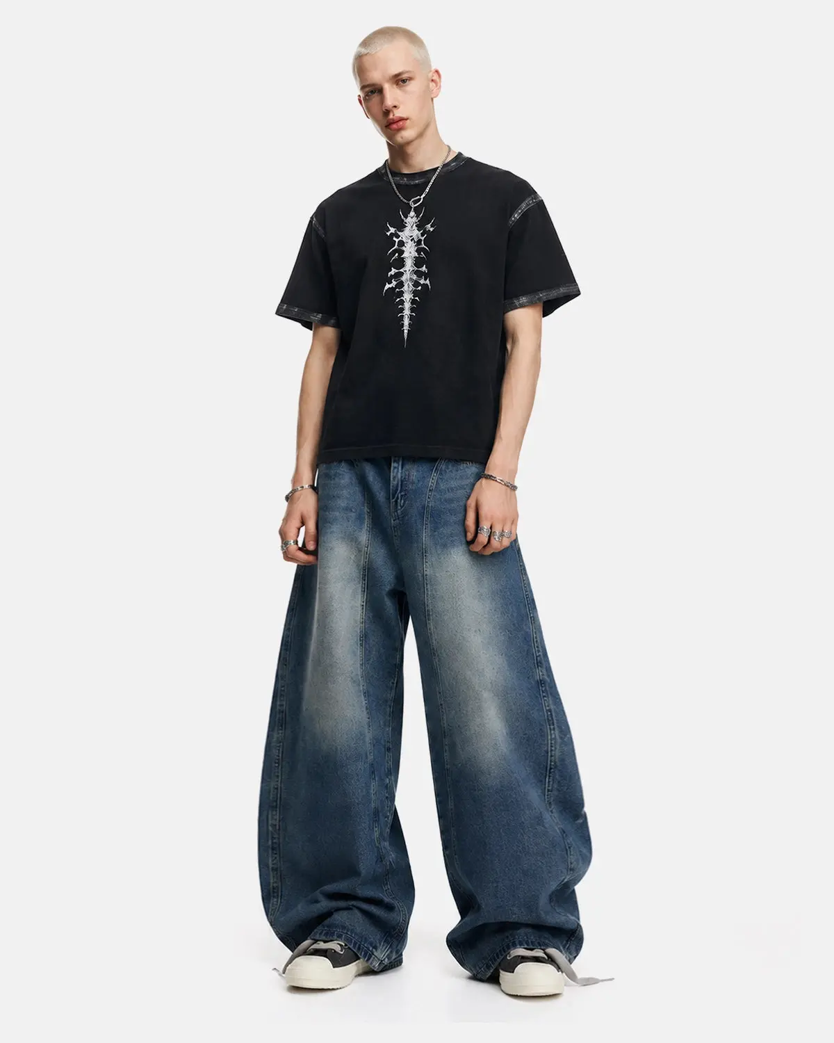 Deconstructed Barrel Jeans | Inflation Streetwear - Image 4