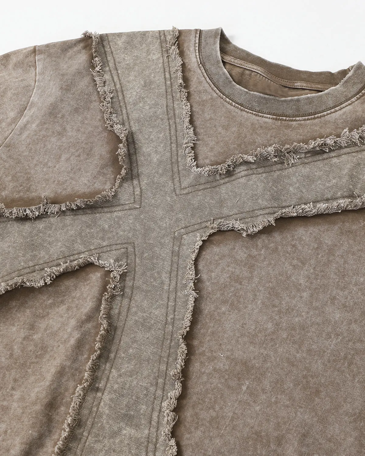 Deconstructed Cross Washed T-Shirt | Inflation Streetwear - Image 11