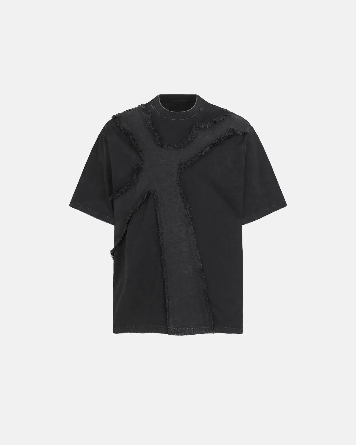 Deconstructed Cross Washed T-Shirt | Inflation Streetwear - Image 6
