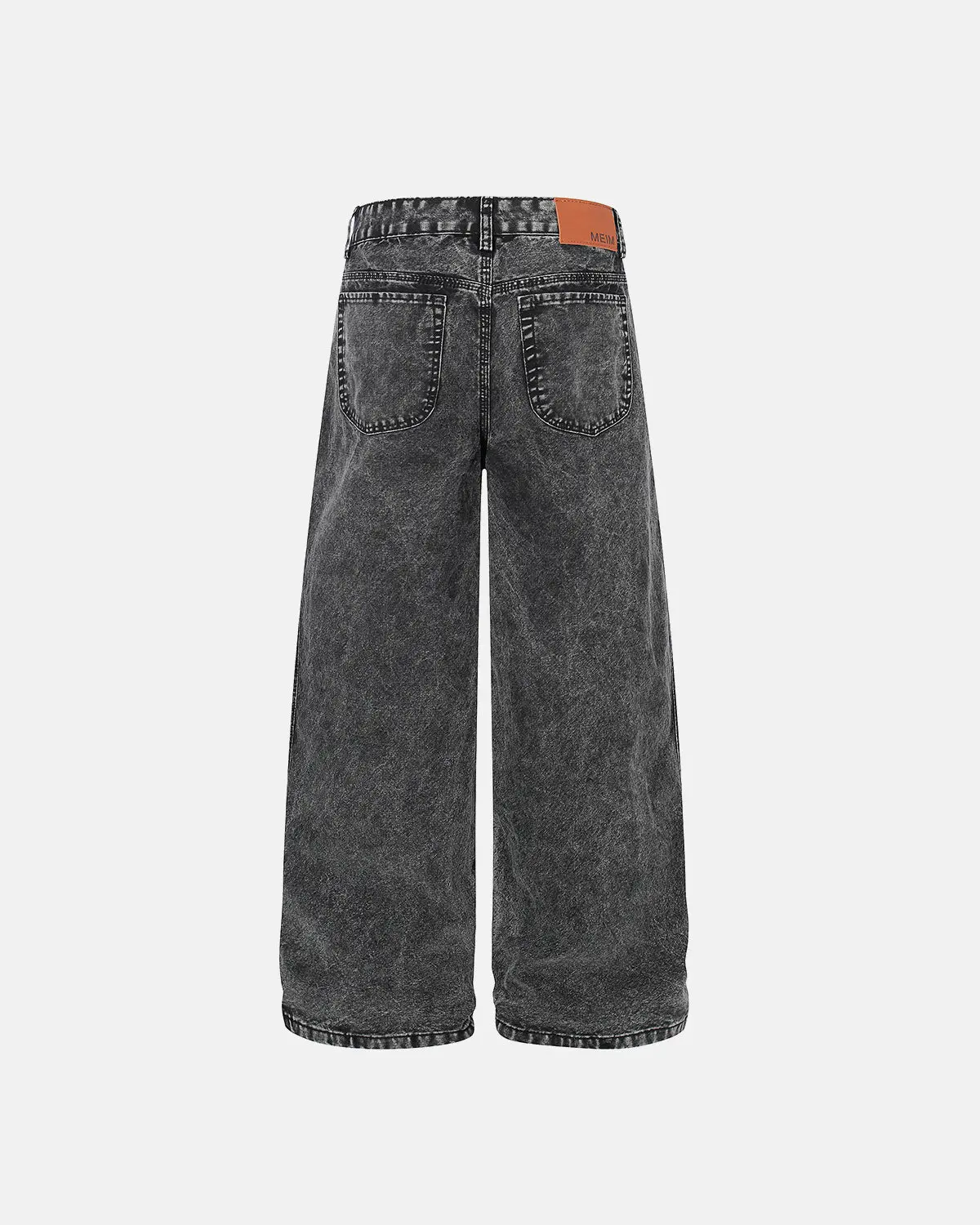 Deconstructed Distressed Barrel Jeans | Inflation Streetwear - Image 8