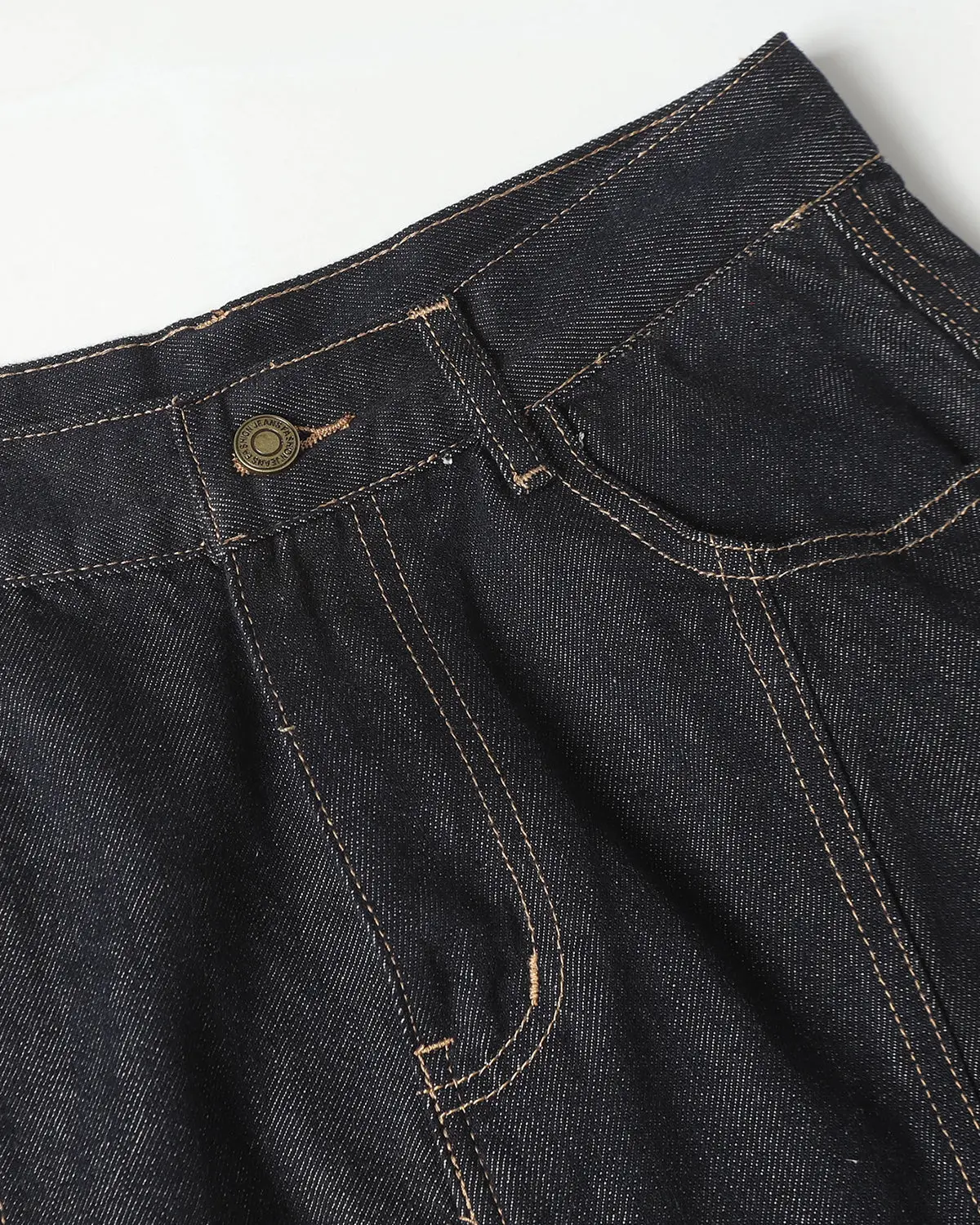 Deconstructed Scimitar Denim Longline Jorts | Inflation Streetwear - Image 3