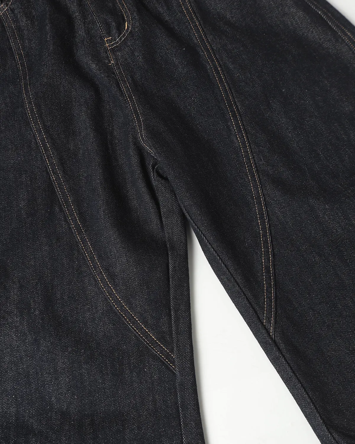 Deconstructed Scimitar Denim Longline Jorts | Inflation Streetwear - Image 7