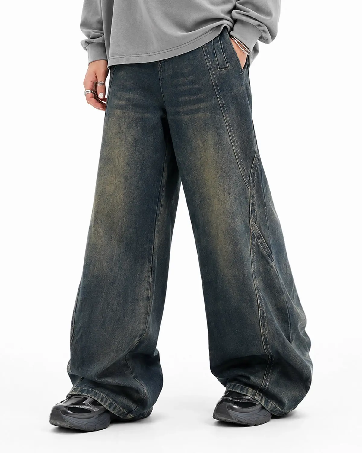 Deconstructed Straight-Leg Jeans | Inflation Streetwear - Image 2