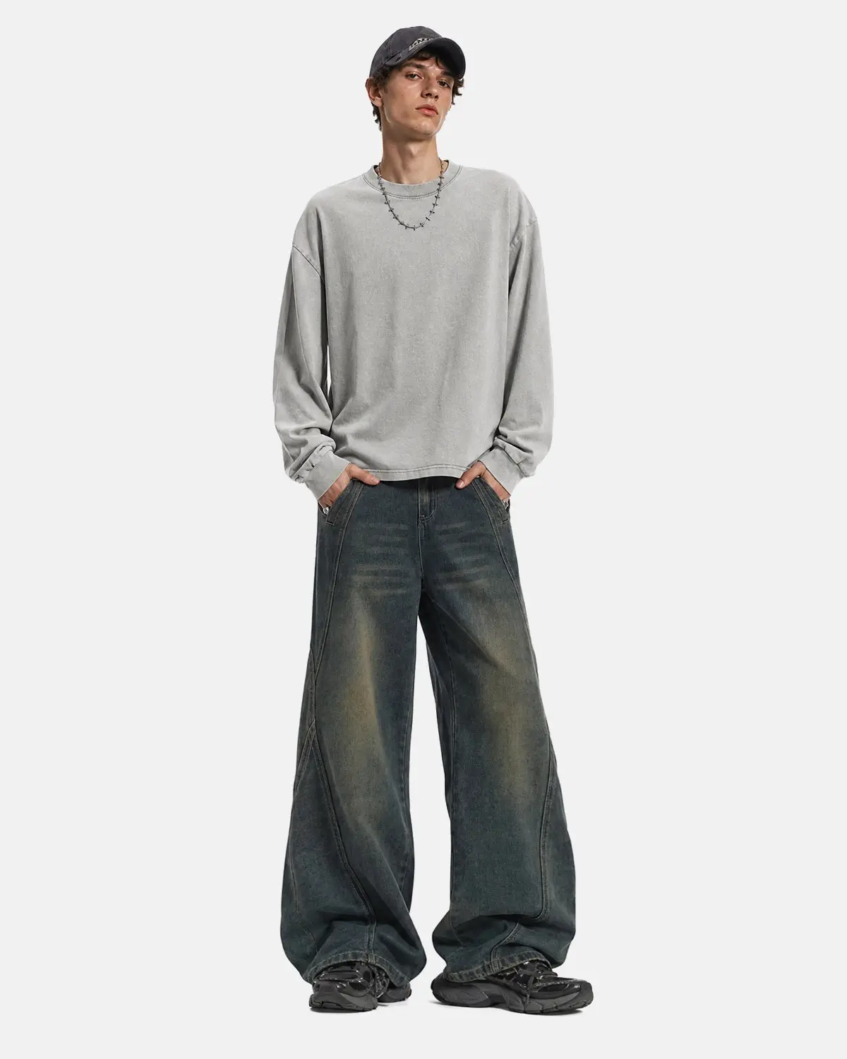 Deconstructed Straight-Leg Jeans | Inflation Streetwear - Image 3