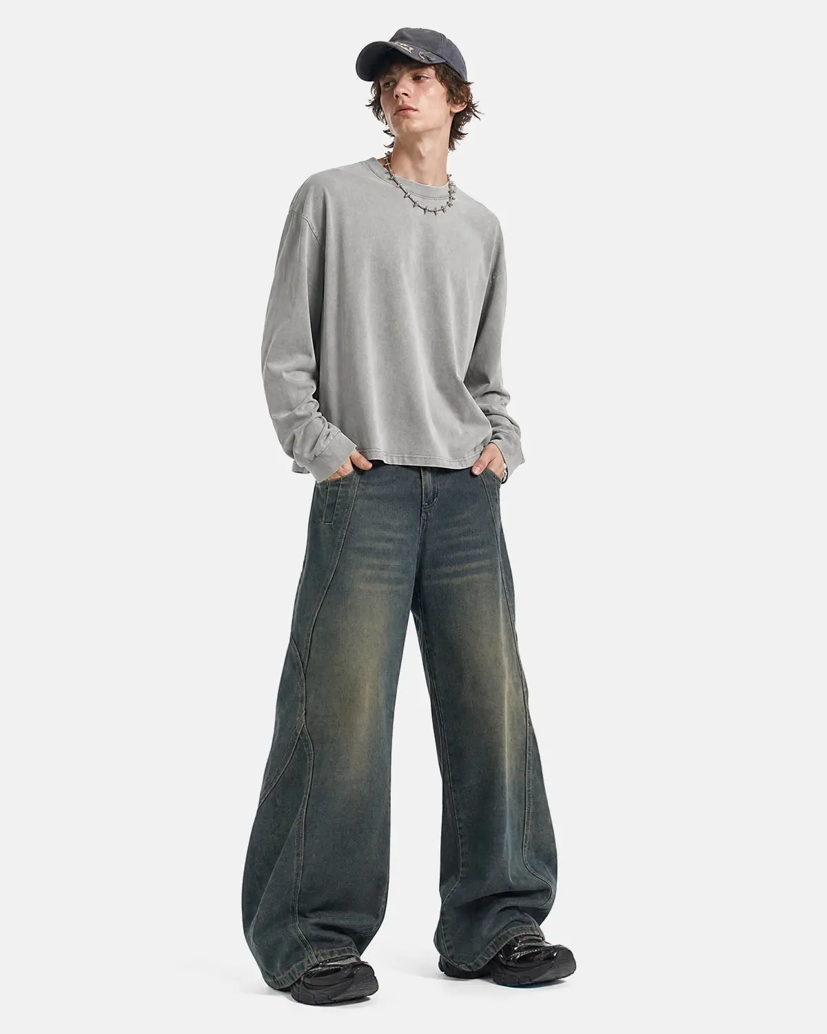 Deconstructed Straight-Leg Jeans | Inflation Streetwear - Image 4