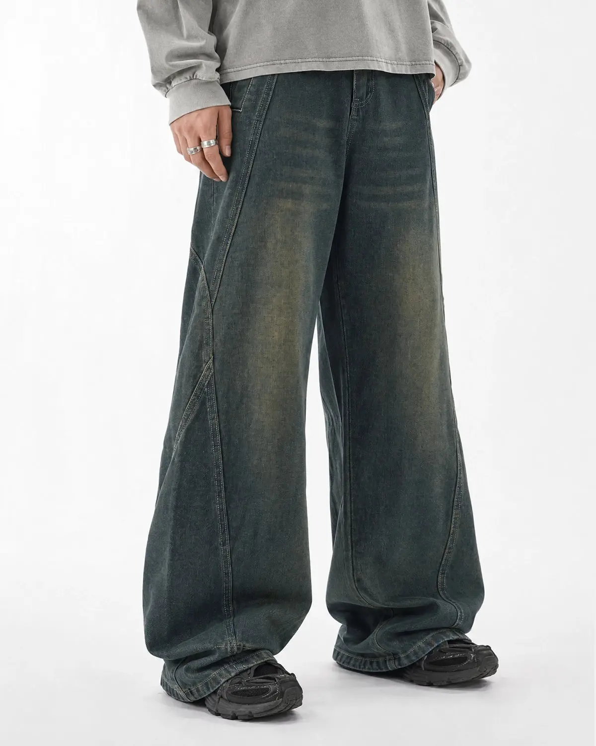 Deconstructed Straight-Leg Jeans | Inflation Streetwear - Image 5