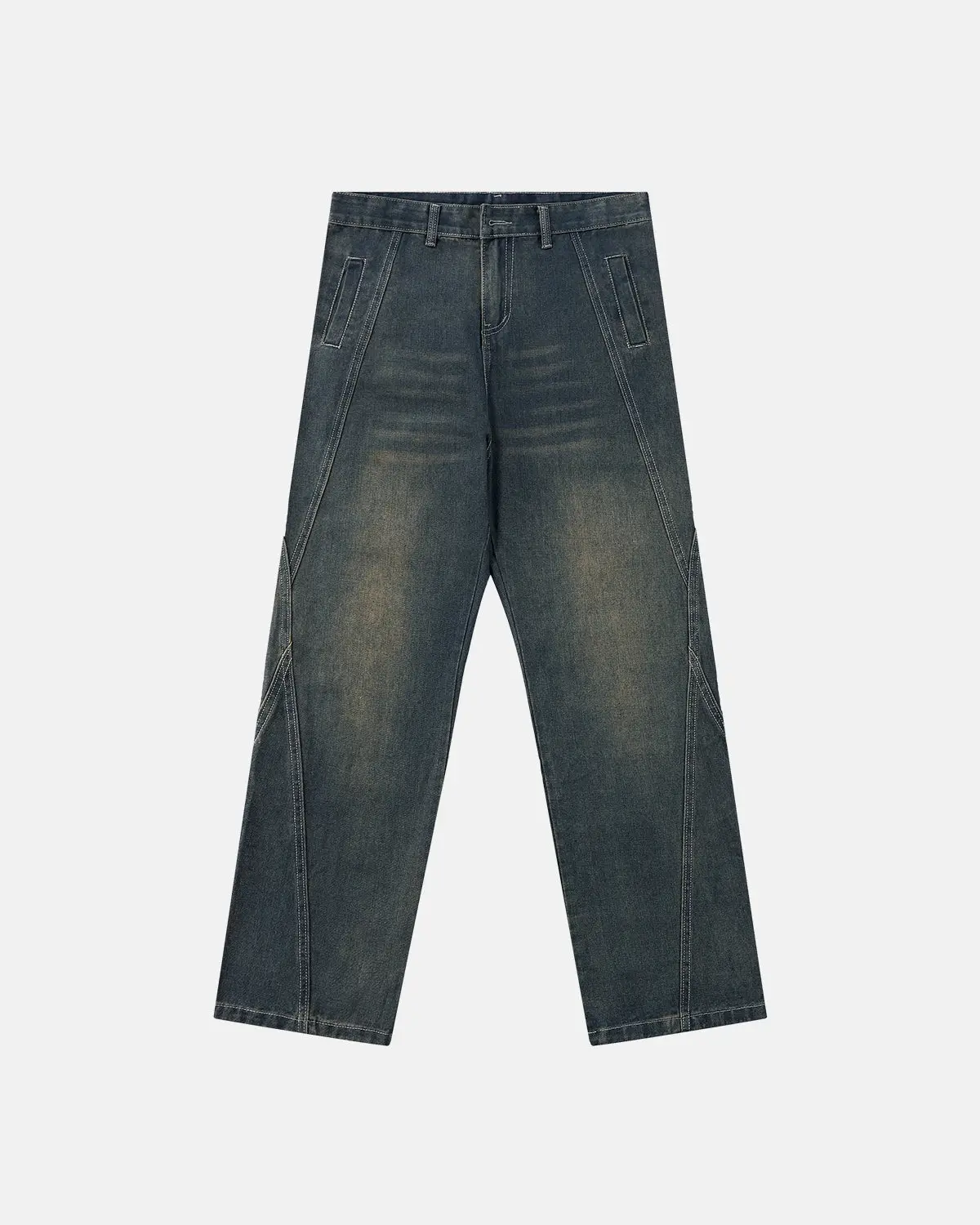 Deconstructed Straight-Leg Jeans | Inflation Streetwear - Image 6