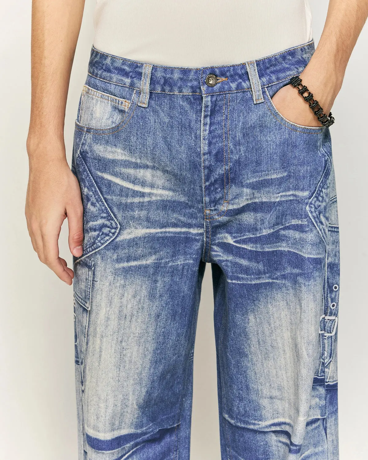 Digital Printing Denim Pants | Inflation Streetwear - Image 11