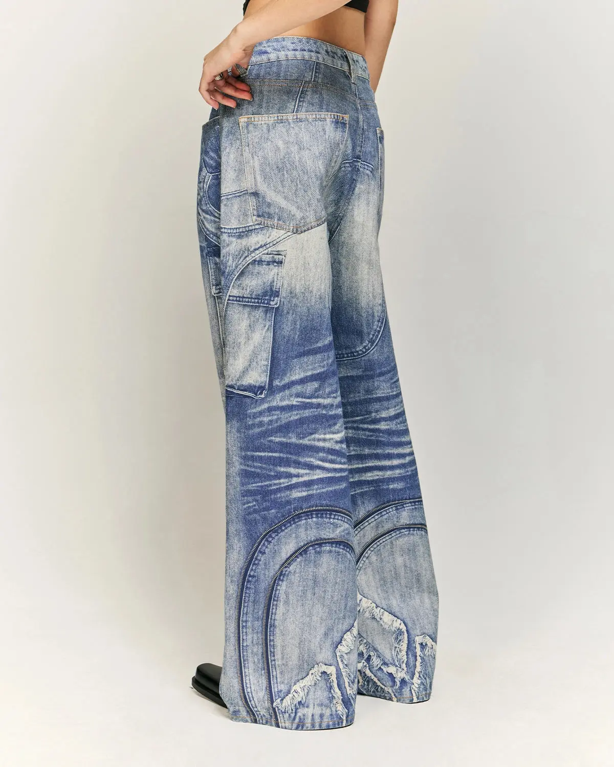 Digital Printing Denim Pants | Inflation Streetwear - Image 2
