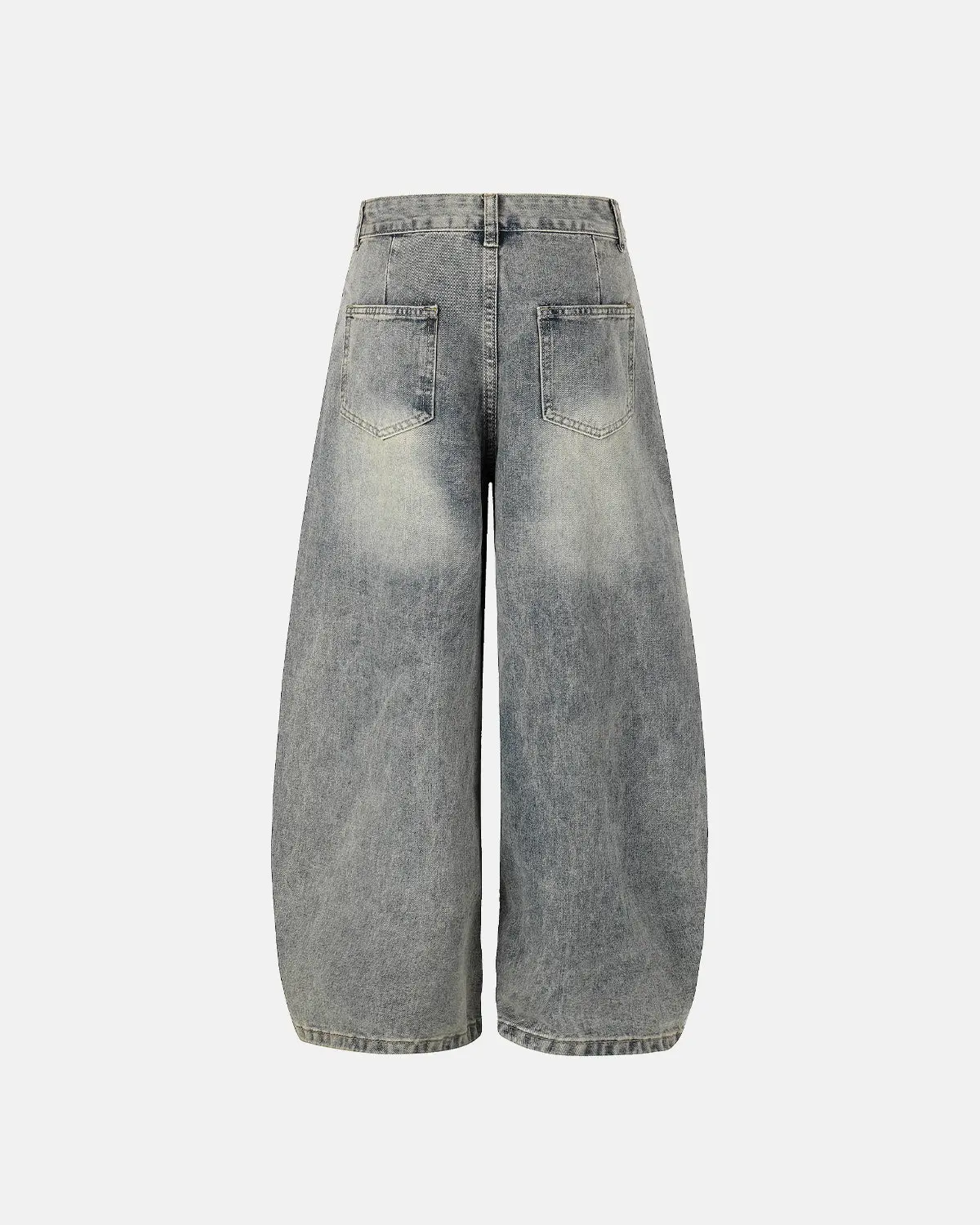 Distressed Eyelet Barrel Jeans | Inflation Streetwear - Image 4
