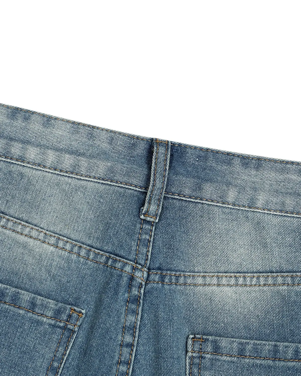 Distressed Washed Knee-Length Jorts | Inflation Streetwear - Image 7