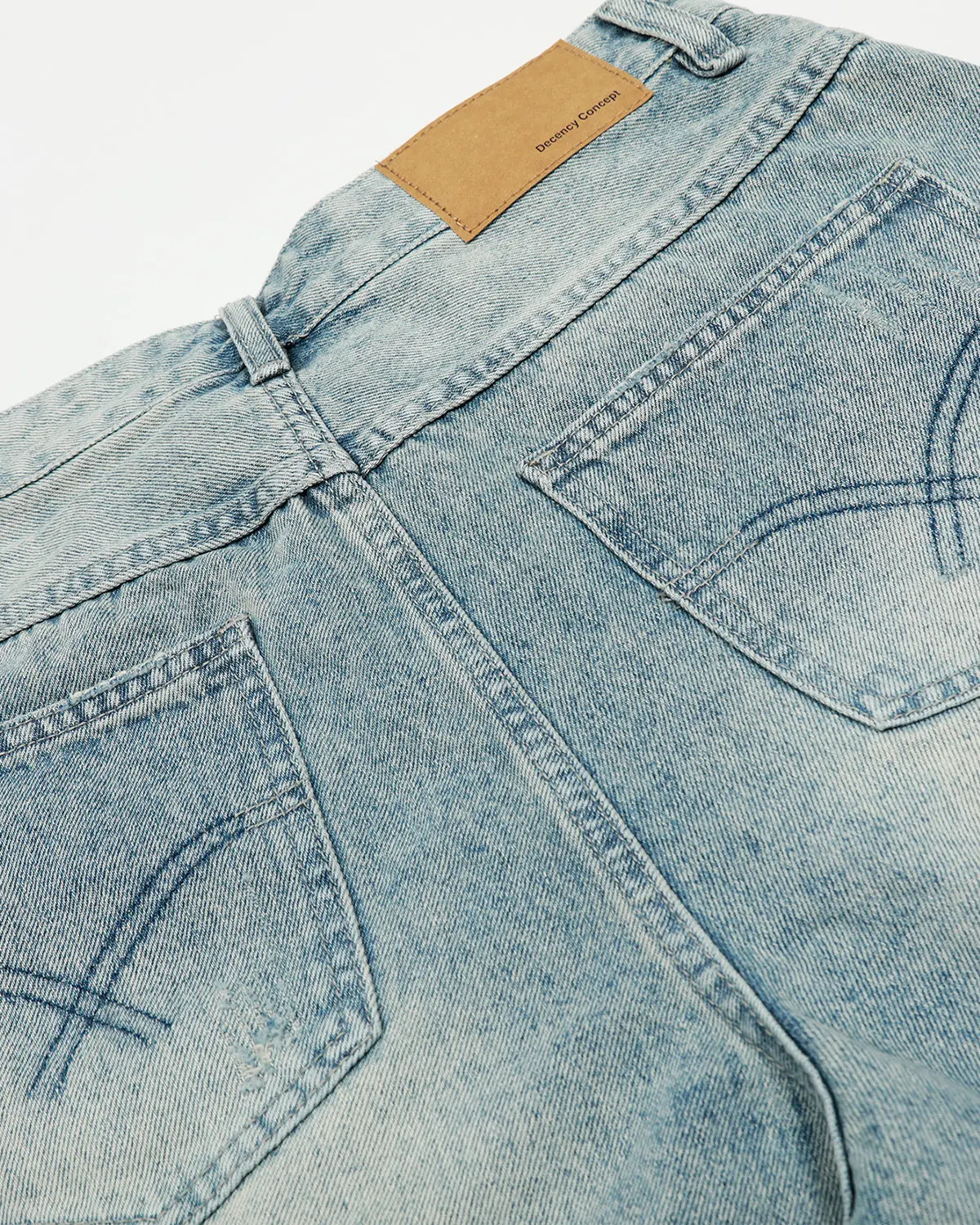 Distressed Longline Jorts | Inflation Streetwear - Image 8