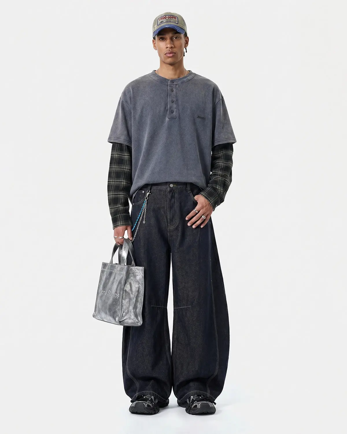 Distressed Plaid Layered Long Sleeve Tees | Inflation Streetwear - Image 4