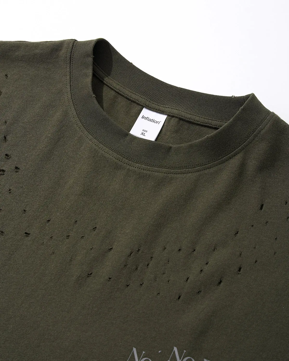 Distressed Reflective Washed T-Shirt | Inflation Streetwear - Image 9