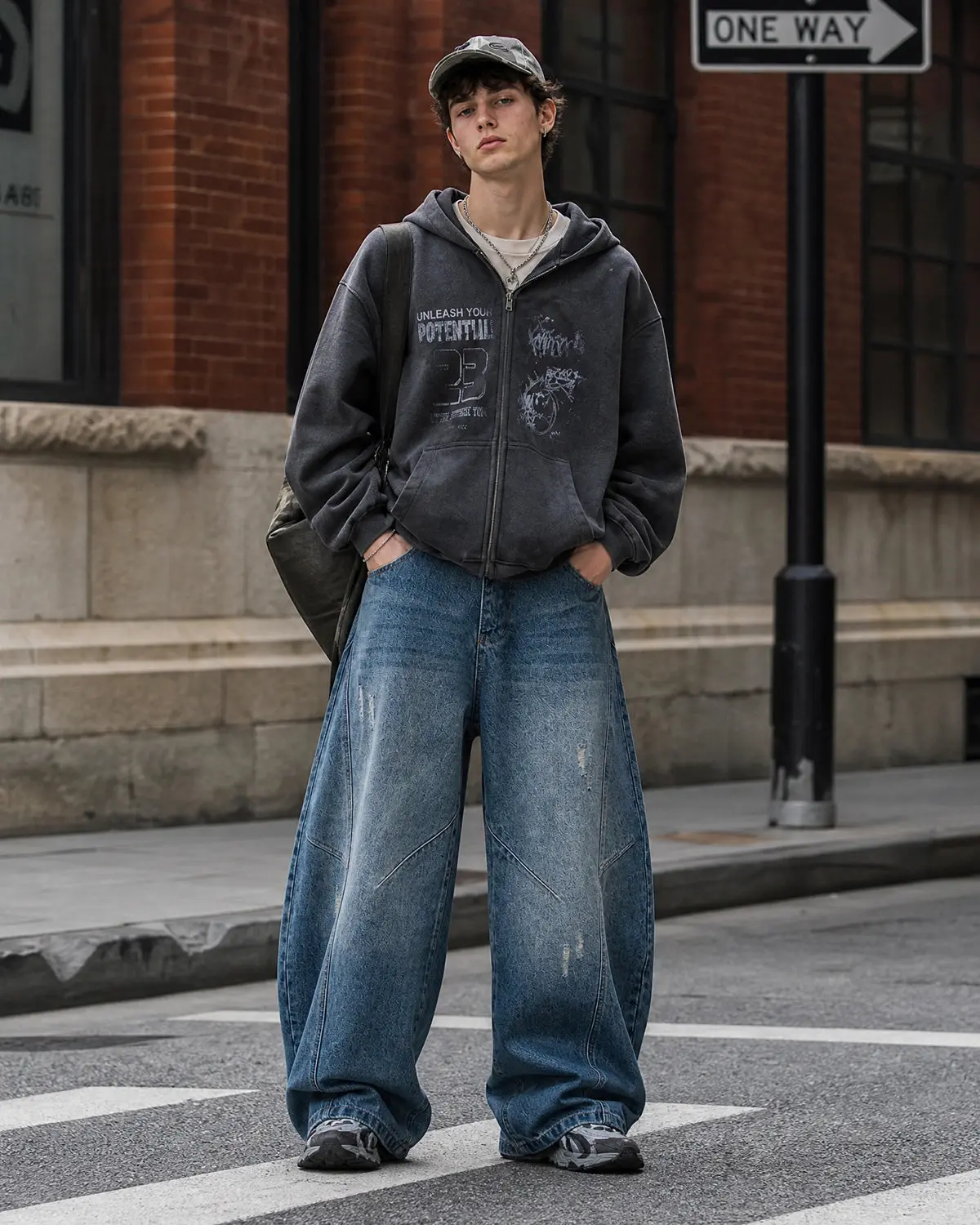 Distressed Ripped Baggy Jeans | Inflation Streetwear - Image 3