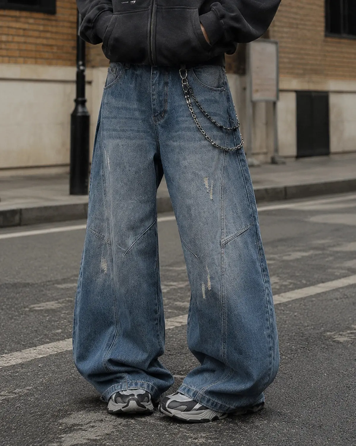 Distressed Ripped Baggy Jeans | Inflation Streetwear - Image 6