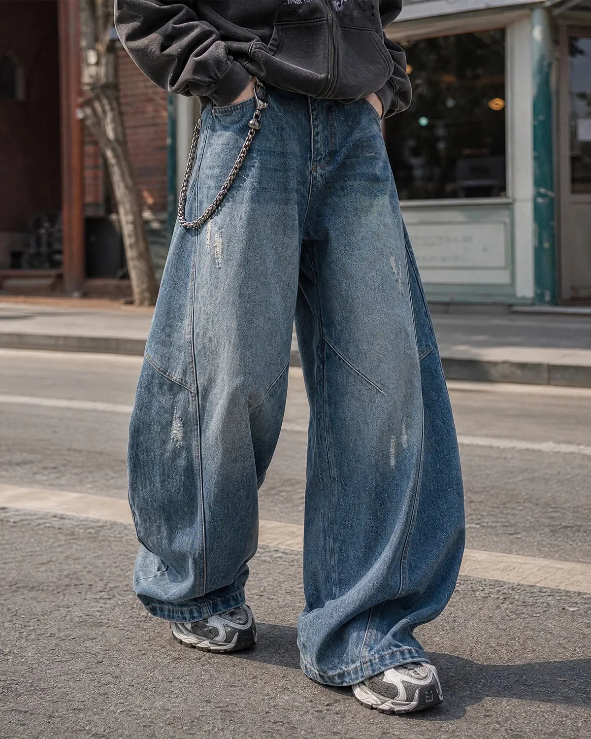 Distressed Ripped Baggy Jeans | Inflation Streetwear - Image 7
