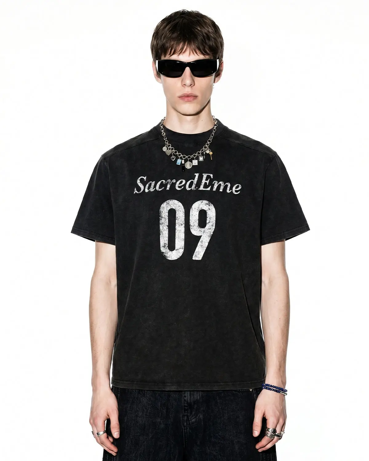 Distressed Spray Wash Graphic T-Shirt | Inflation Streetwear - Image 7