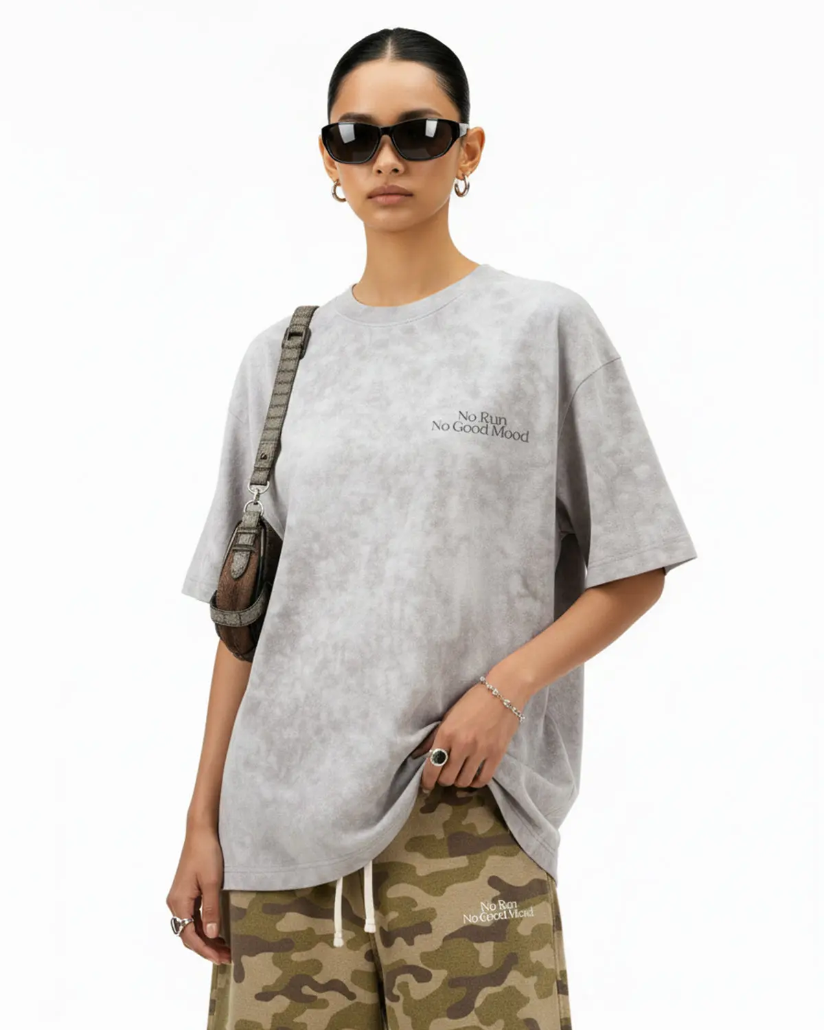 Distressed Tie-Dye Reflective Print T-Shirt | Inflation Streetwear - Image 7