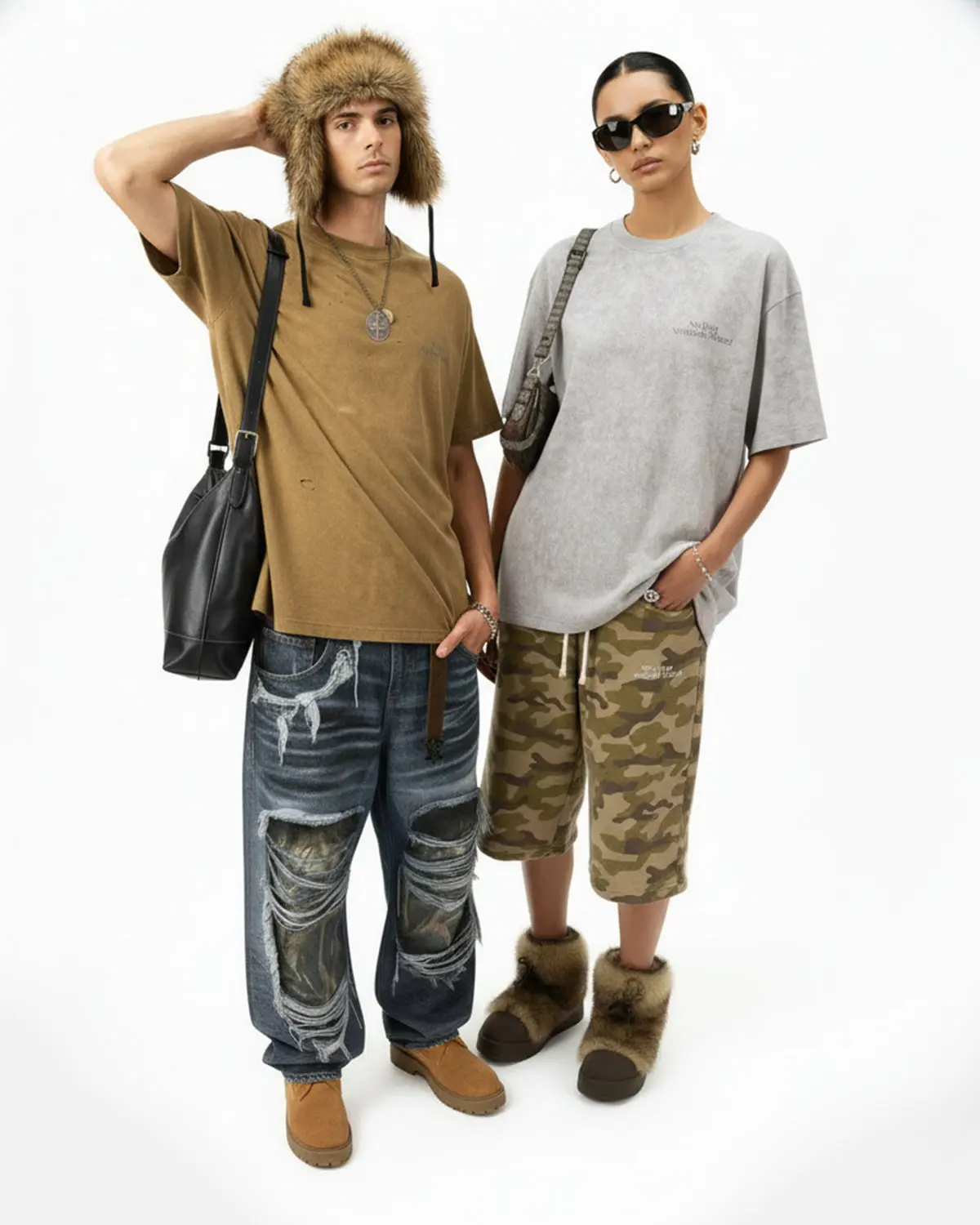 Distressed Tie-Dye Reflective Print T-Shirt | Inflation Streetwear - Image 9