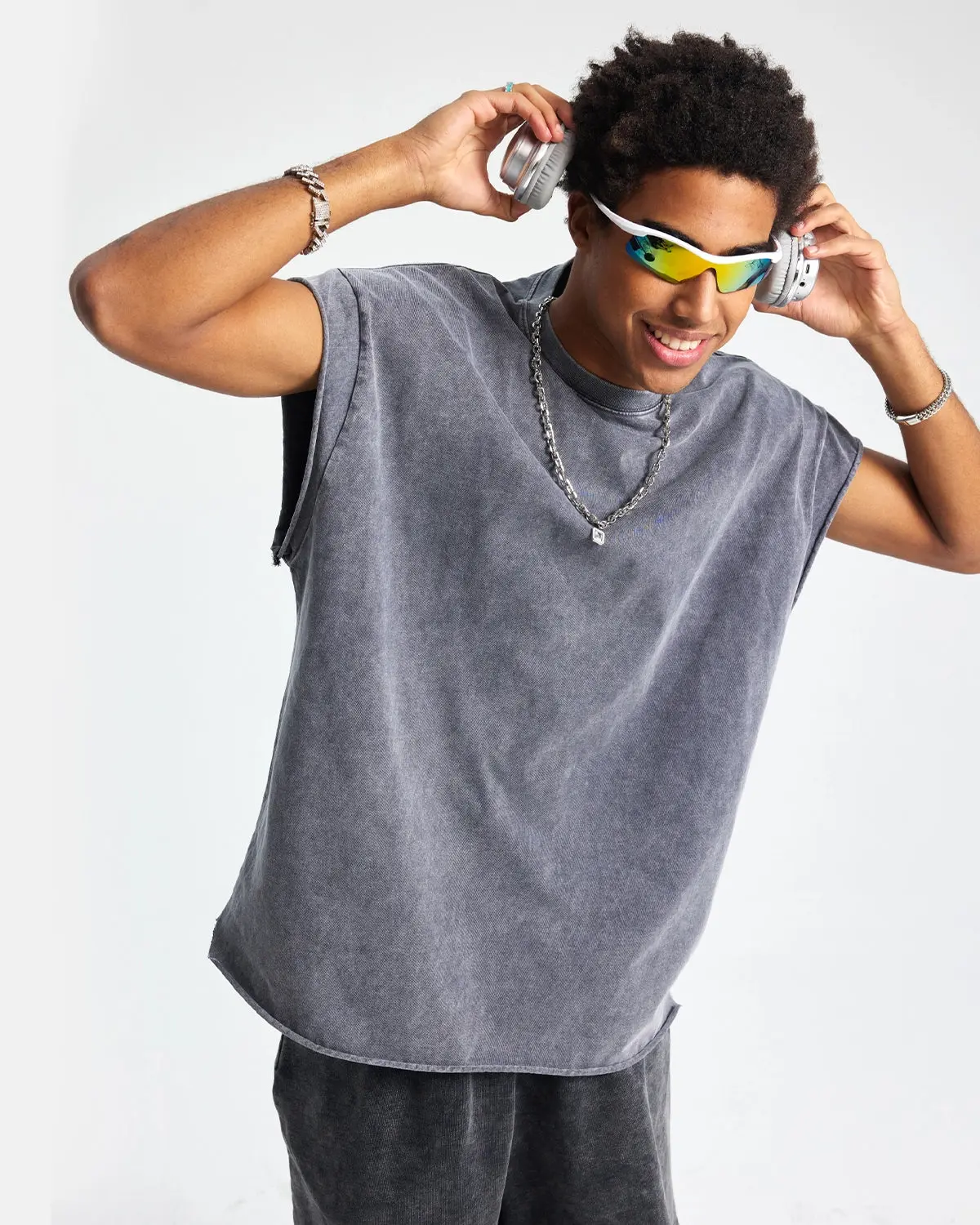 Distressed Wash Tank Top | Inflation Streetwear - Image 3