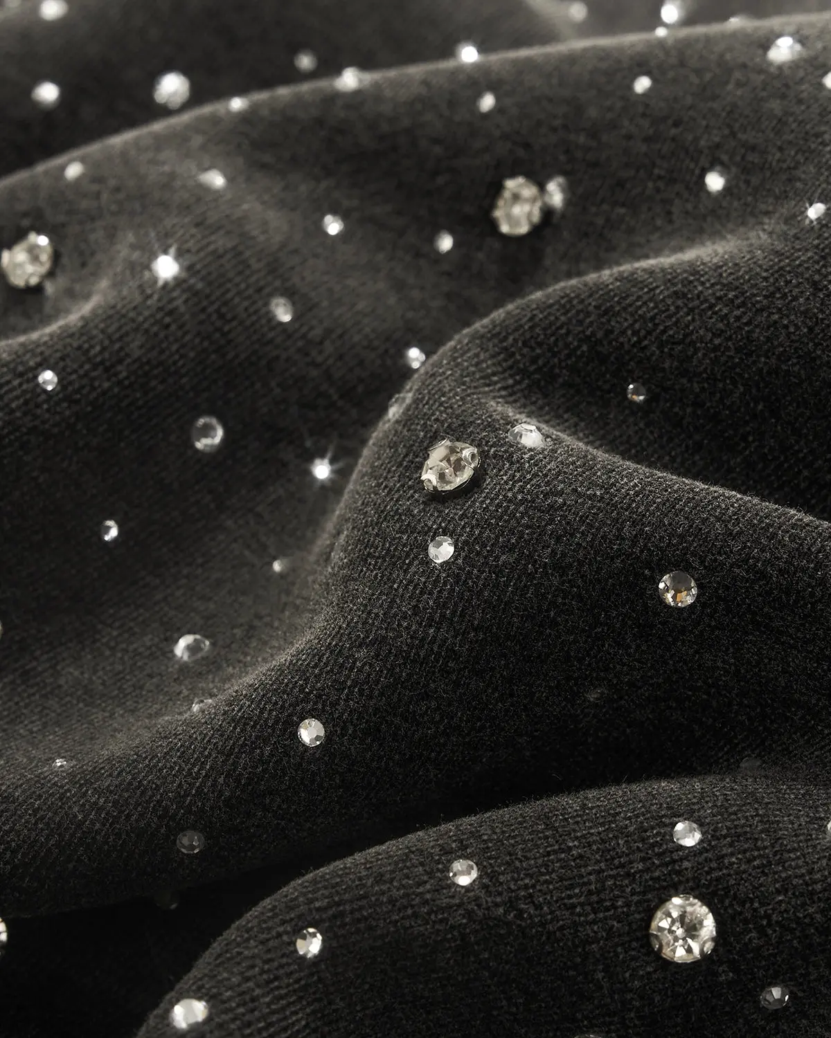 Distressed Washed Fleece Rhinestone Zip Up Hoodies | Inflation Streetwear - Image 5