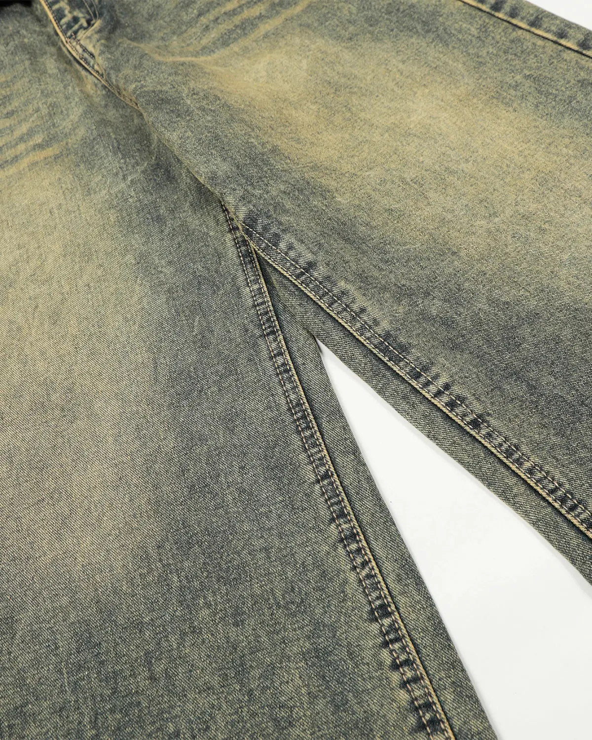 Distressed Washed Wide Leg Denim Jeans | Inflation Streetwear - Image 7