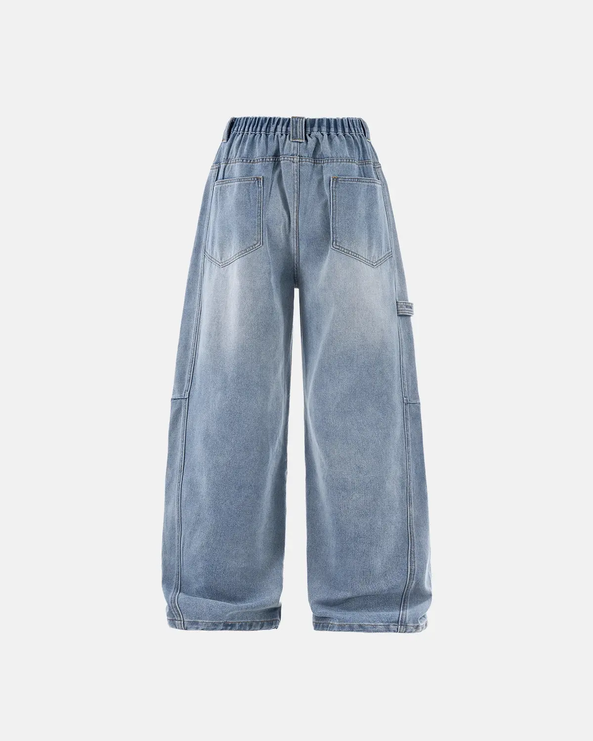 Distressed Baggy Cargo Jeans | Inflation Streetwear - Image 2