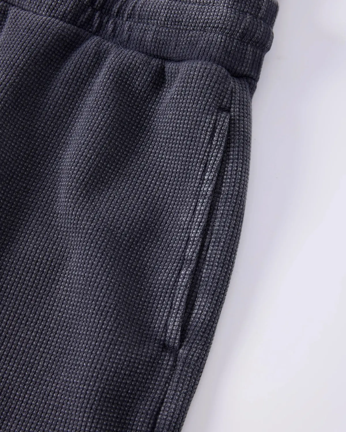 Double Waist Acid Wash Waffle Shorts | Inflation Streetwear - Image 12